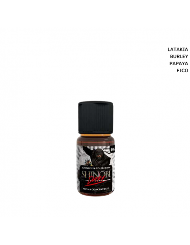 Shinobi Dark di VaporArt in versione aroma concentrato 10ml al gusto di Latakia Burley Papaya Fico