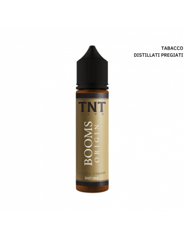 Booms Origin TNT Vape scomposto 20ml al gusto di Tabacco Distillati pregiati