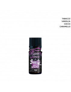 Sweety Blend della linea Flavour House di Eliquid France in versione aroma concentrato 10ml al gusto di Tabacco Caramello Cocco