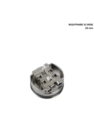 deck Nightmare V2 Mini RDA 25mm Suicide Mods - Gun Metal