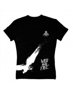 T-Shirt Wild And Free nera - Vaper's Mood (Size S)