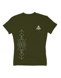 T-Shirt S.R.I. verde militare - Vaper's Mood (Size L)