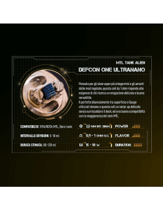 DEFCON ONE Ultra Nano ID 2,5mm 0.95ohm - Breakill's Alien Lab (MTL TANK BORO)