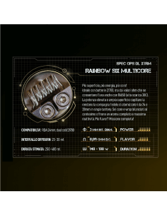 RAINBOW Six Multicore ID 3mm 0.09ohm - Breakill's Alien Lab (DL X-TRM)